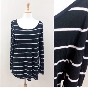 🛍 2 for $15 🛍 Black/White Stripe Longsleeve Tee